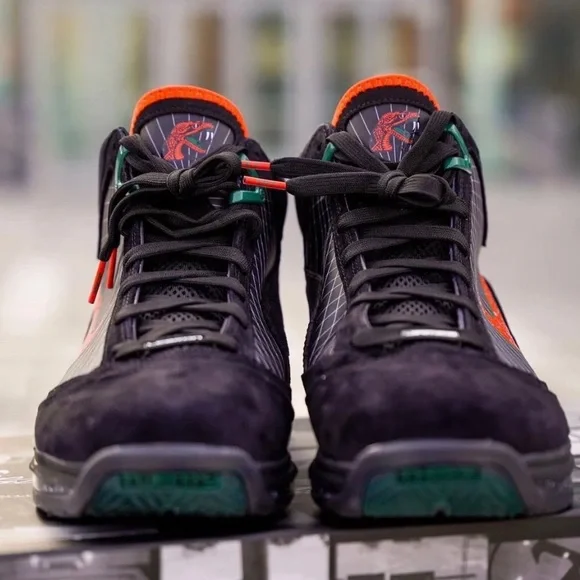 Nike LeBron 7 FAMU Florida A&M University Black Orange Green DX8554-001 Size 14 - Picture 7 of 16